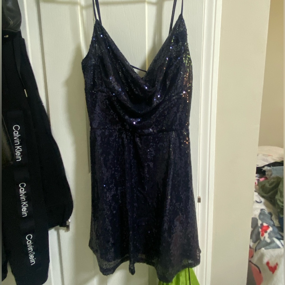 Navy Blue Lucy in the Sky Dress